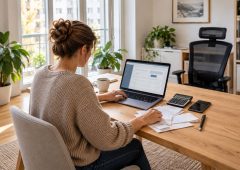 Arbeiten im Home-Office - was ist steuerlich noch absetzbar? ( KI, Symbolbild)